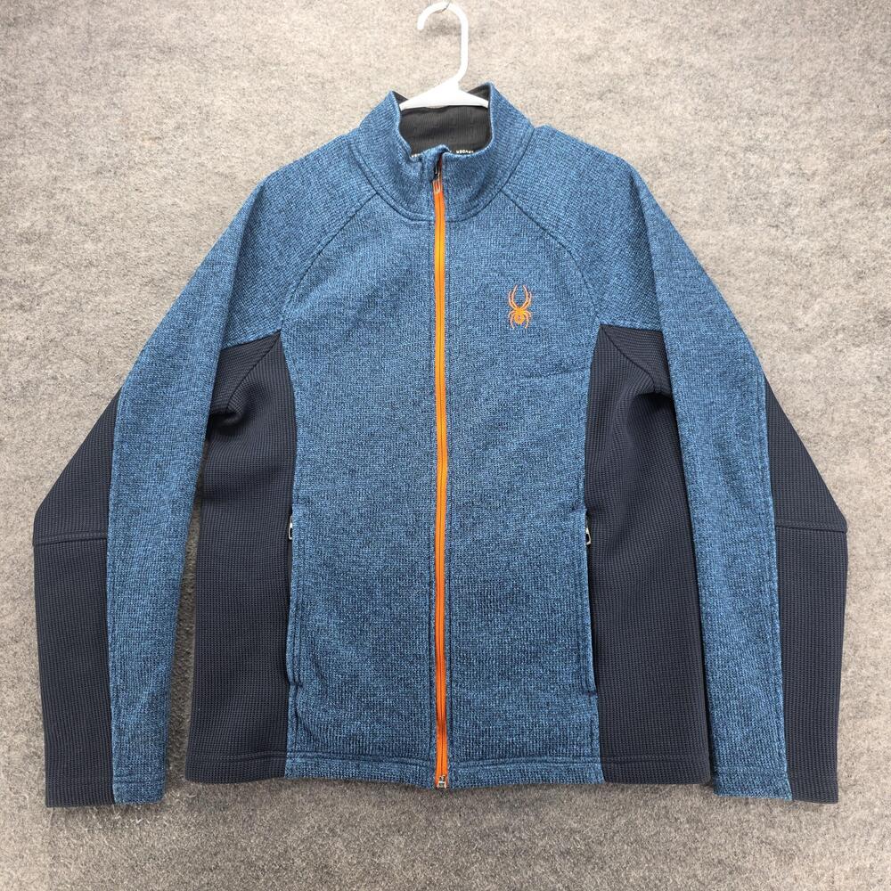 Spyder Jacket Mens Medium Full Zip Fleece Performance Lightweight Pullover